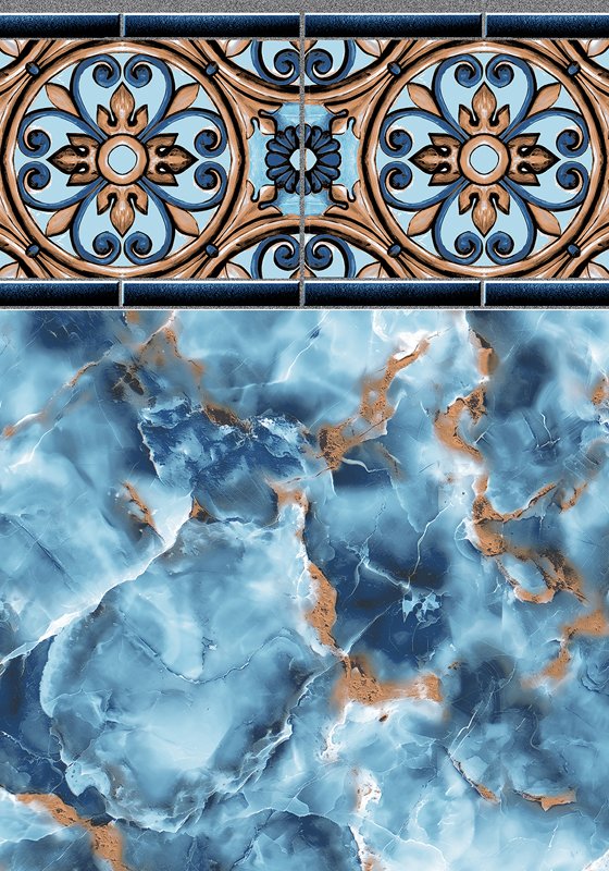 Kayden Palazzo inground pool liner pattern